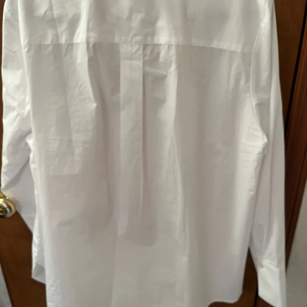 Talbots Classic White popover cotton tunic - Picture 6 of 7